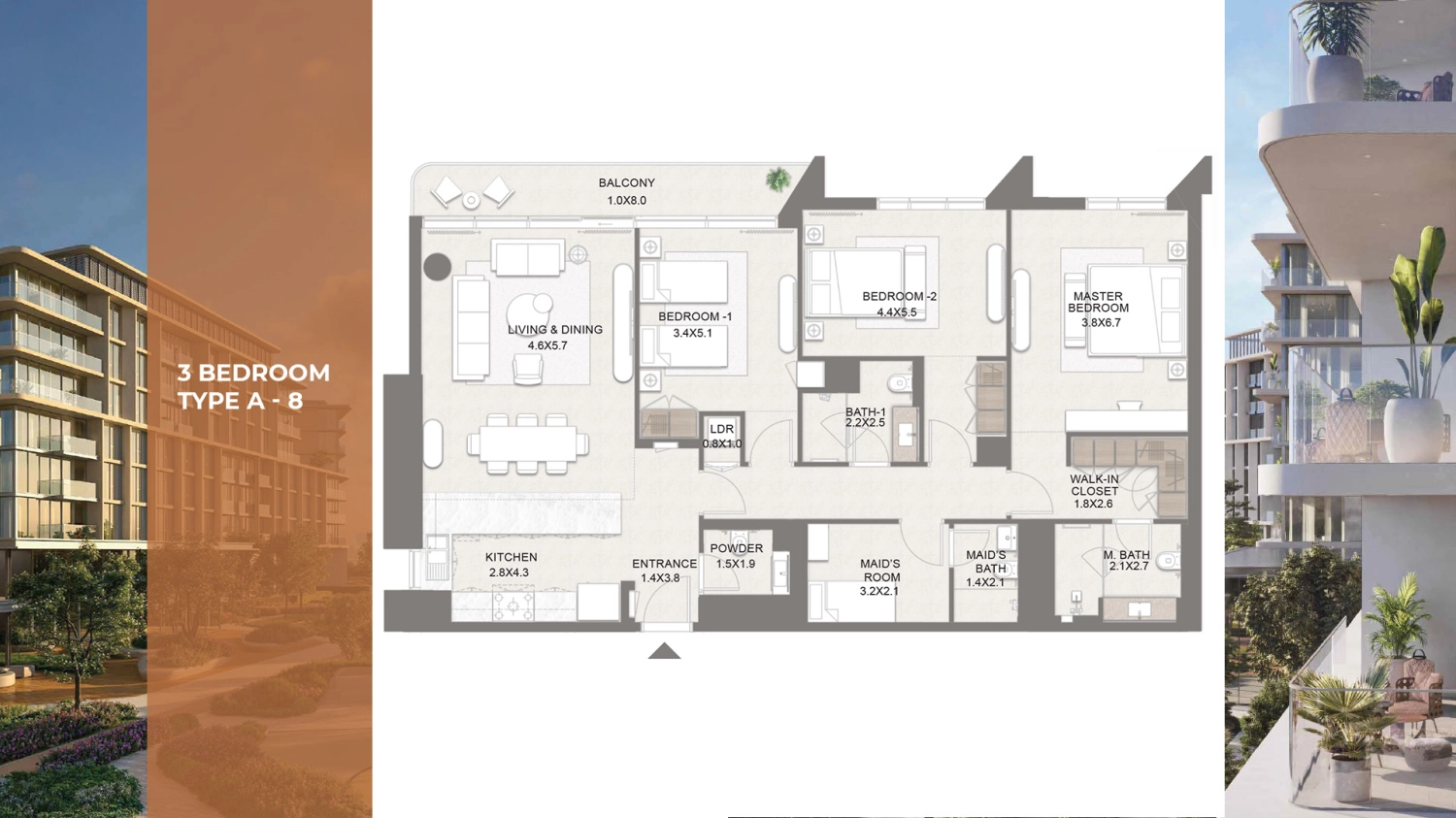 3 BR - Type A